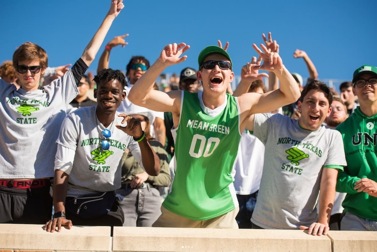 Students cheering at a game